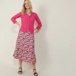 Montagut Slub linen cardigan with pockets - Bao