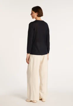 Montagut Slub linen cardigan with pockets - Bao