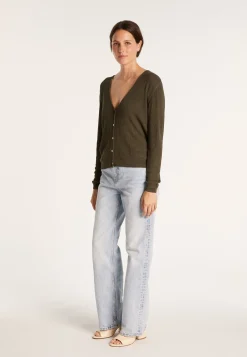 Montagut Slub linen cardigan with pockets - Beauté
