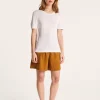 Montagut Slub linen crew neck t-shirt - Lucie