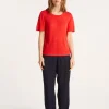 Montagut Slub linen crew neck t-shirt - Lucie