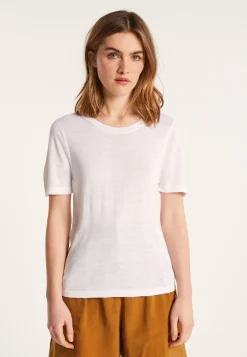 Montagut Slub linen crew neck t-shirt - Lucie