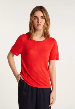 Montagut Slub linen crew neck t-shirt - Lucie