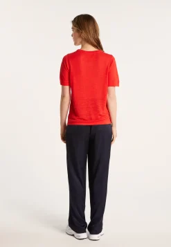 Montagut Slub linen crew neck t-shirt - Lucie