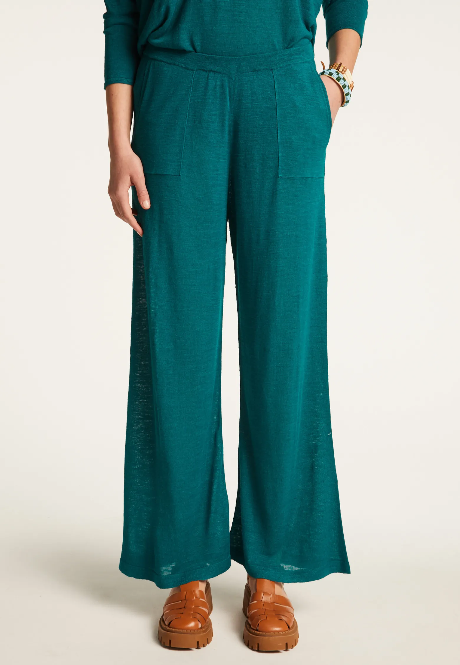 Montagut Slub linen pants - Debora