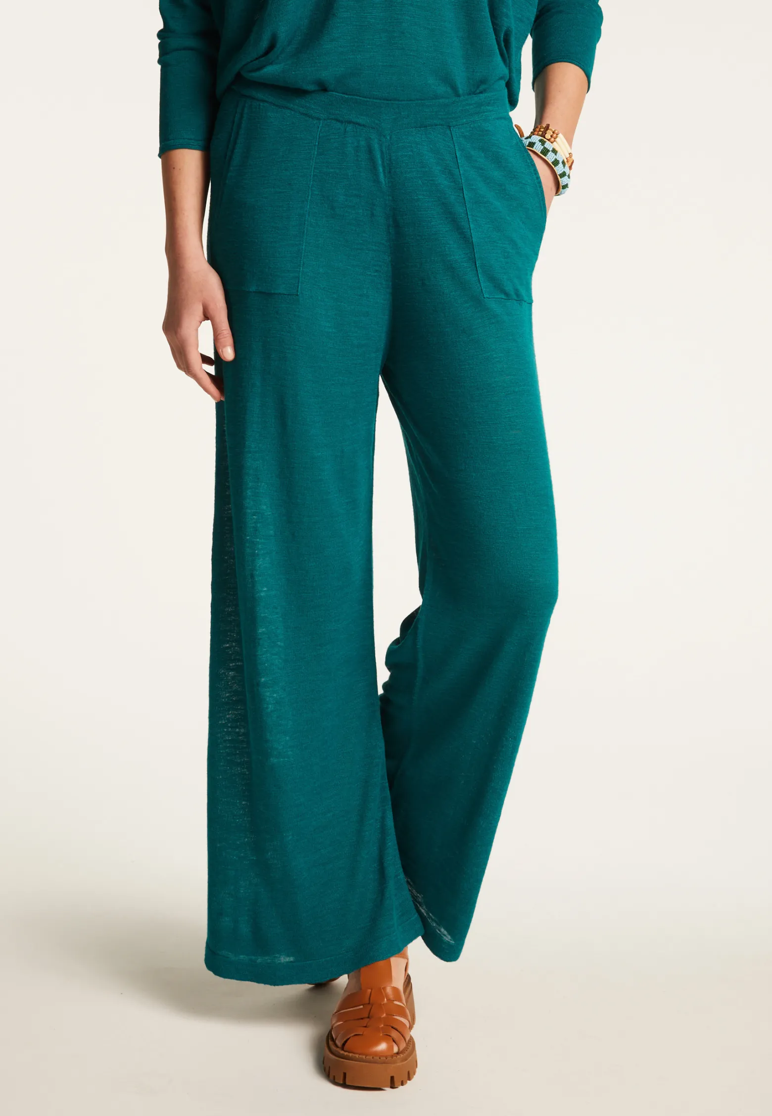 Montagut Slub linen pants - Debora