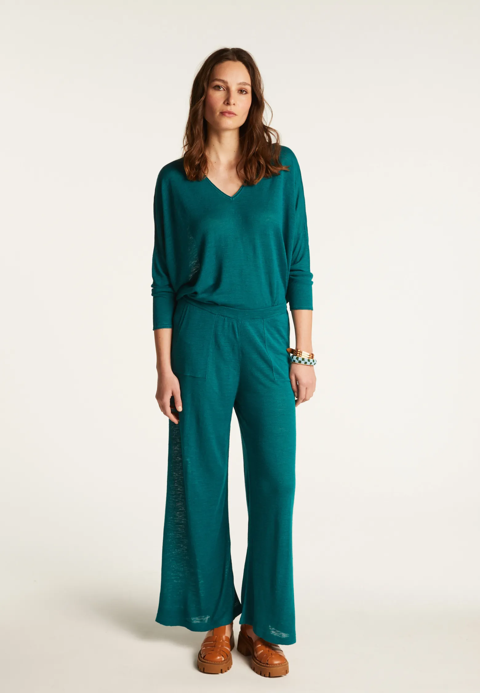 Montagut Slub linen pants - Debora