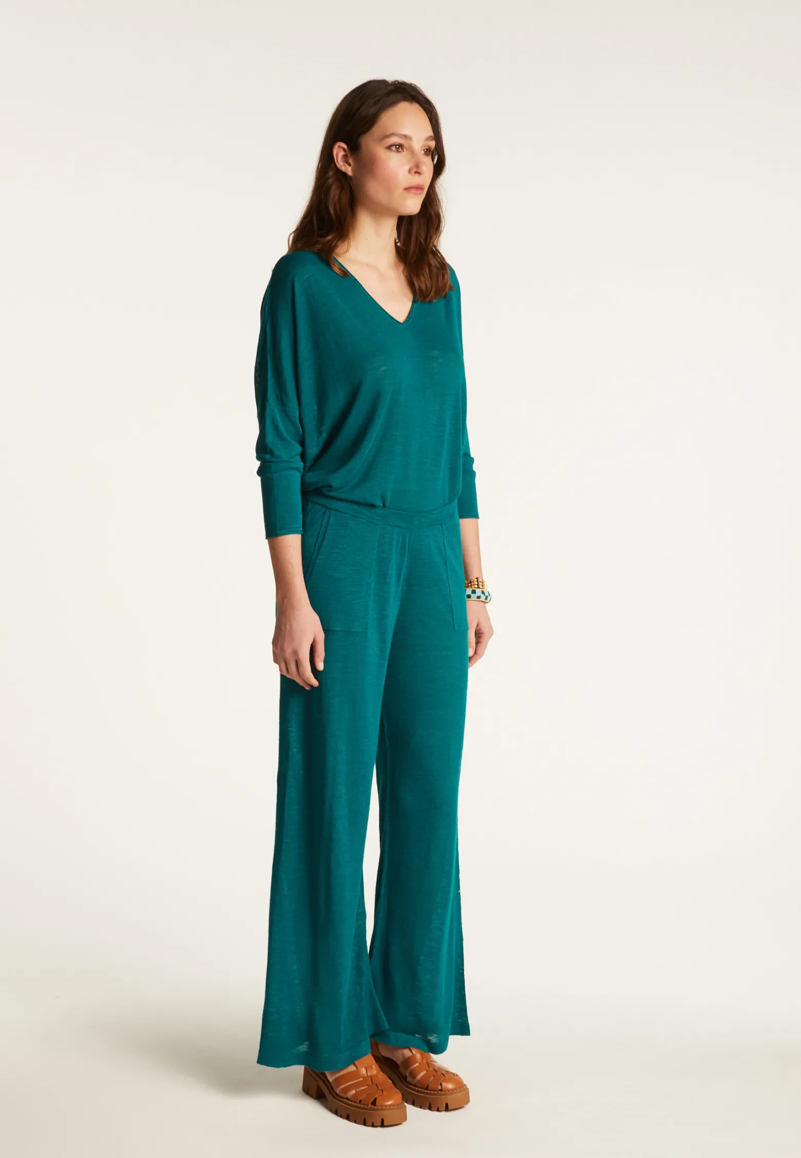Montagut Slub linen pants - Debora