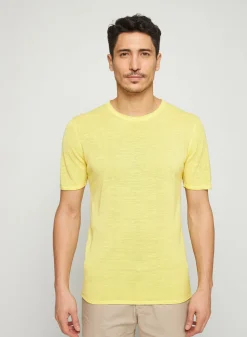 Montagut Slub linen round neck T-shirt - Renaud