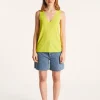 Montagut Slub linen tank top - Lalita