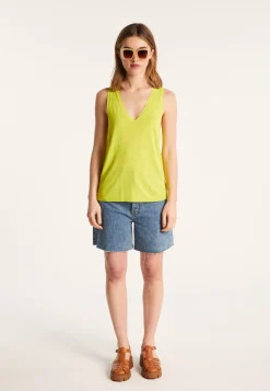 Montagut Slub linen tank top - Lalita