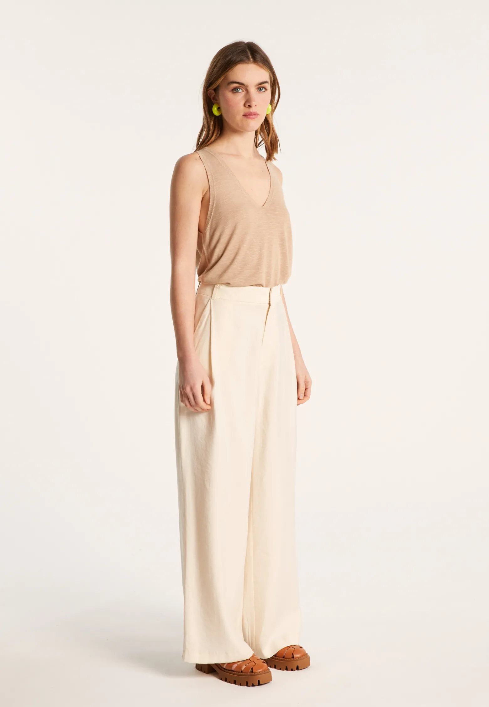Montagut Slub linen tank top - Lalita