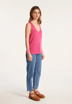 Montagut Slub linen tank top - Lalita