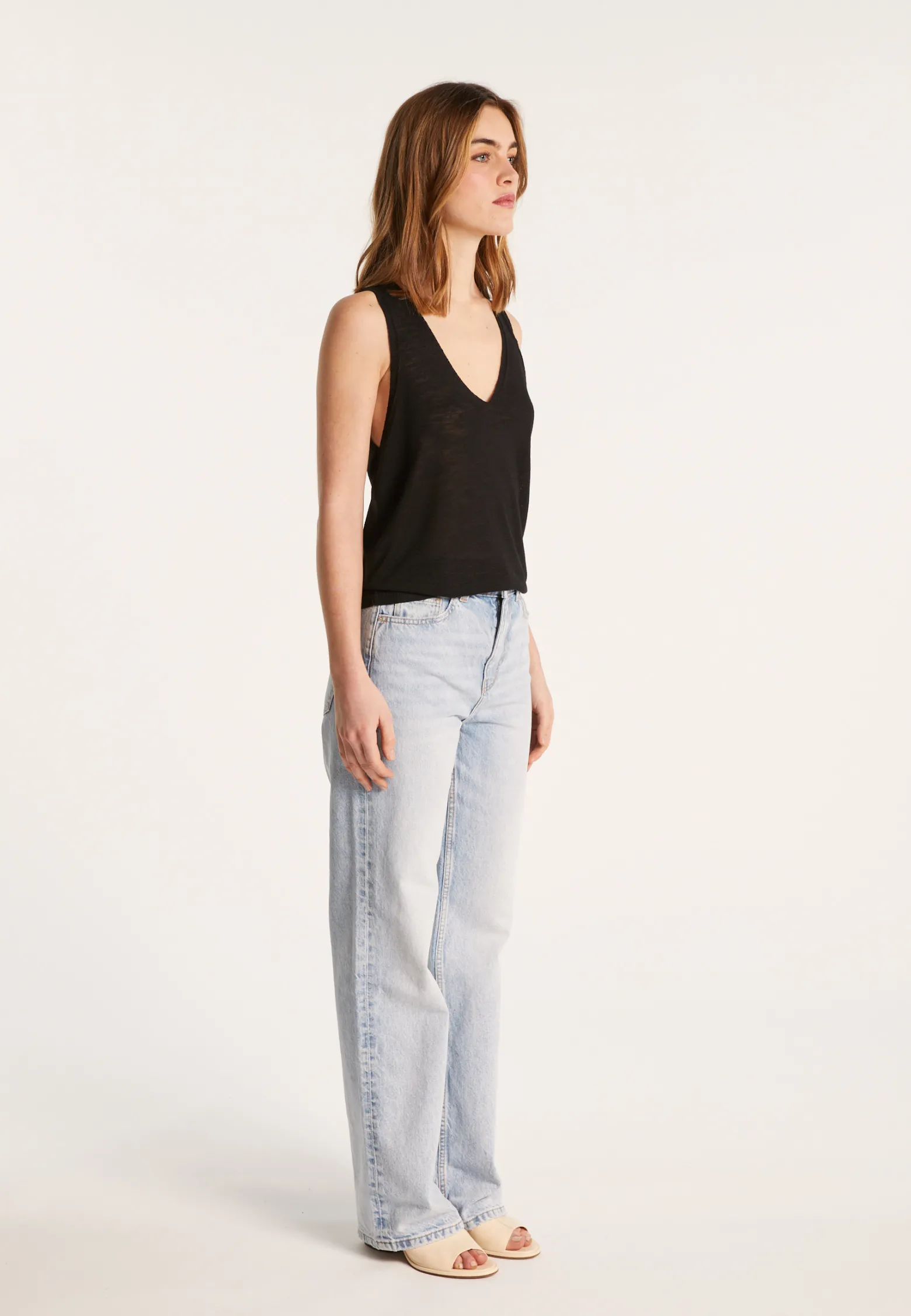 Montagut Slub linen tank top - Lalita
