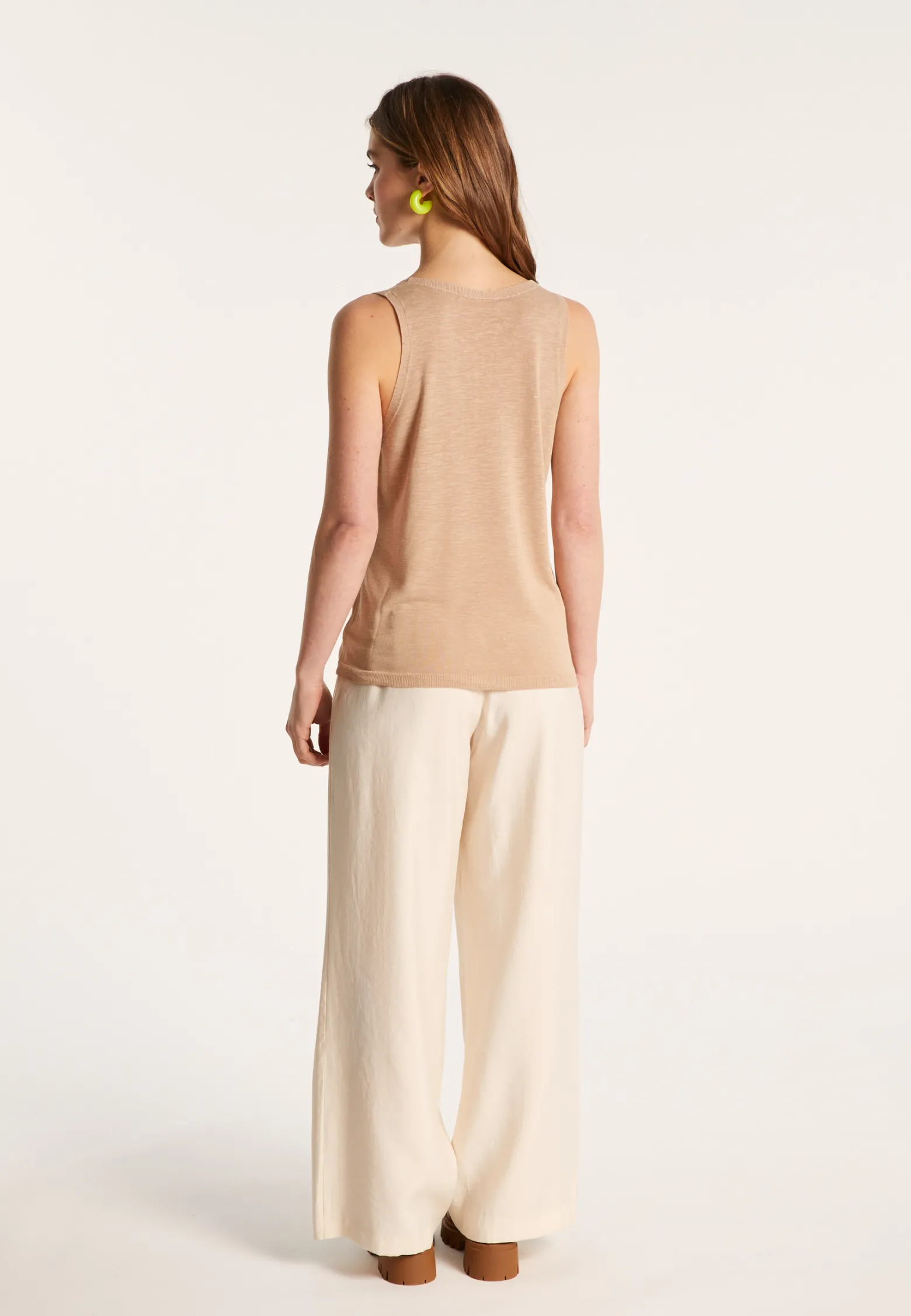 Montagut Slub linen tank top - Lalita