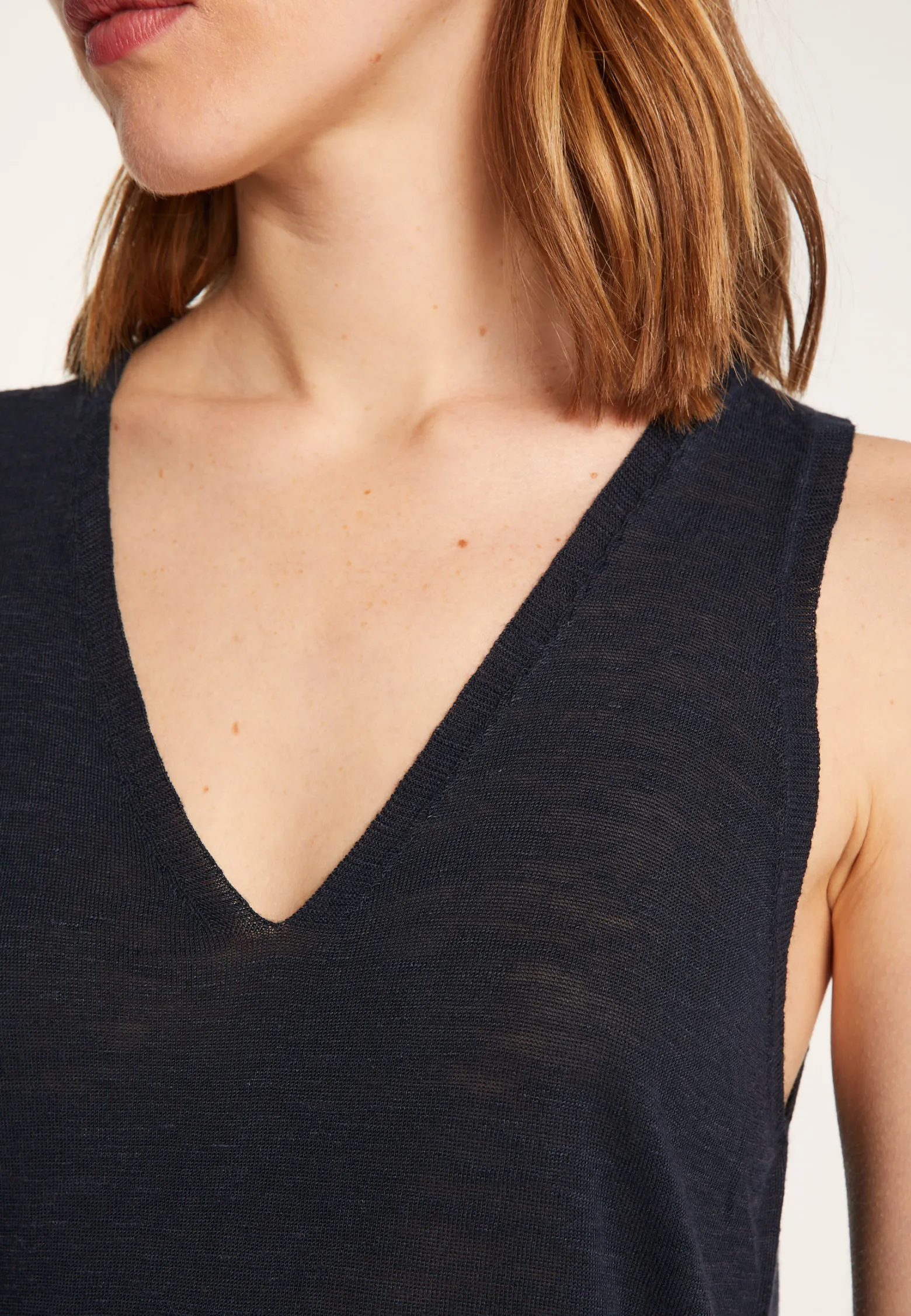 Montagut Slub linen tank top - Lalita