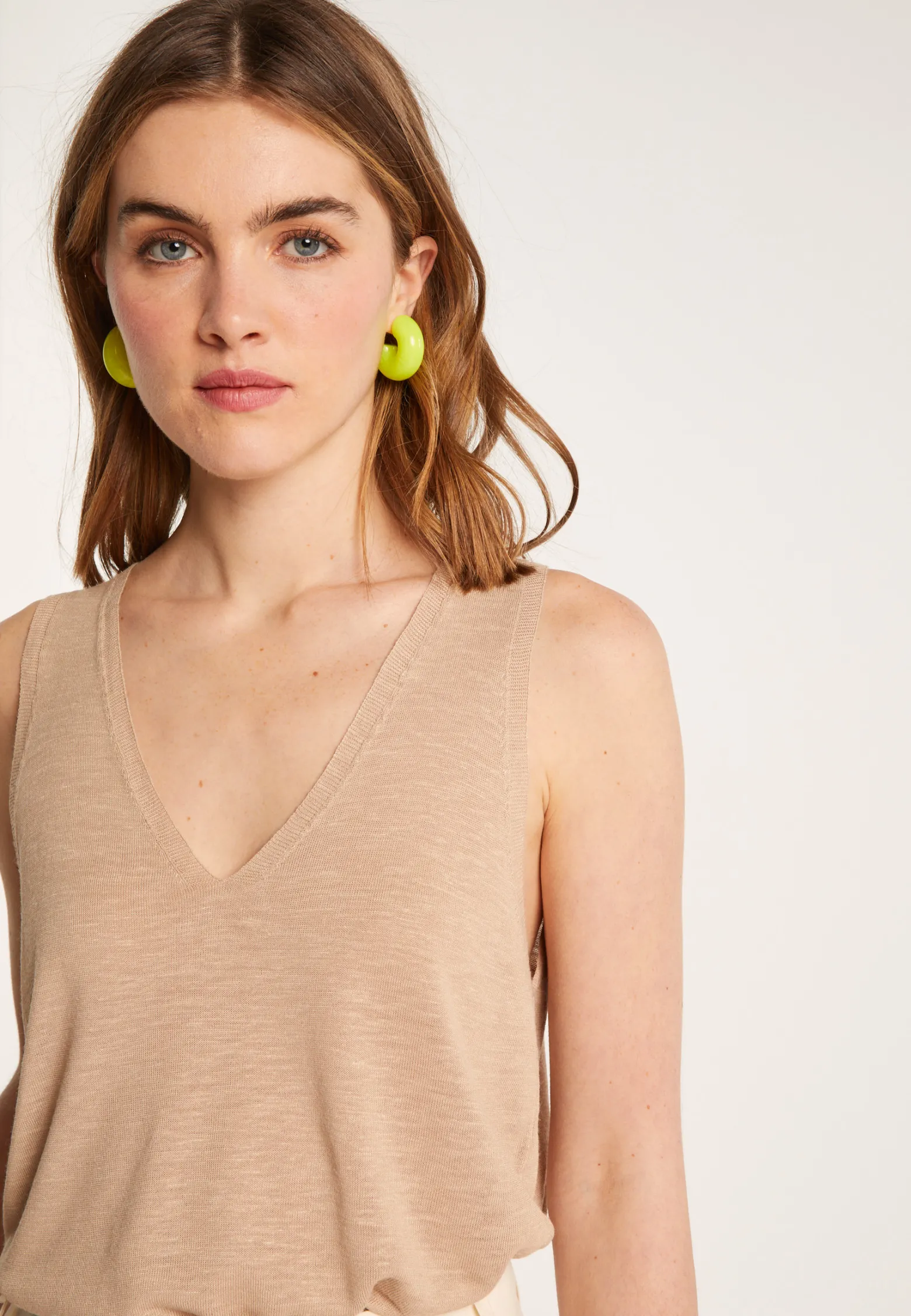 Montagut Slub linen tank top - Lalita