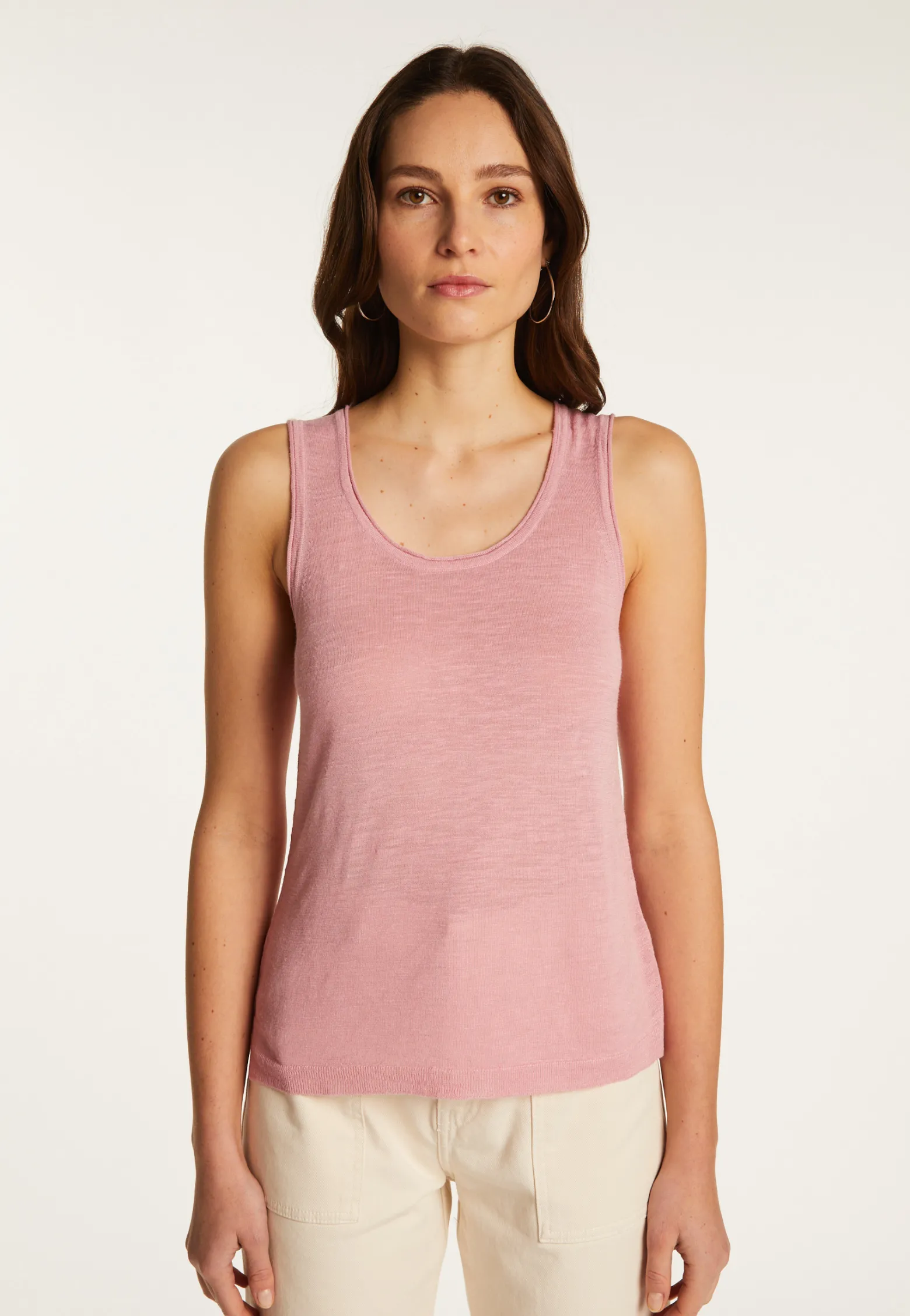 Montagut Slub linen tank top - Maitena