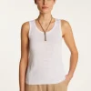 Montagut Slub linen tank top - Maitena