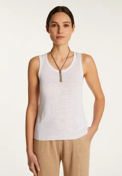 Montagut Slub linen tank top - Maitena