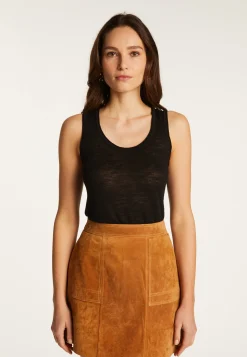 Montagut Slub linen tank top - Maitena