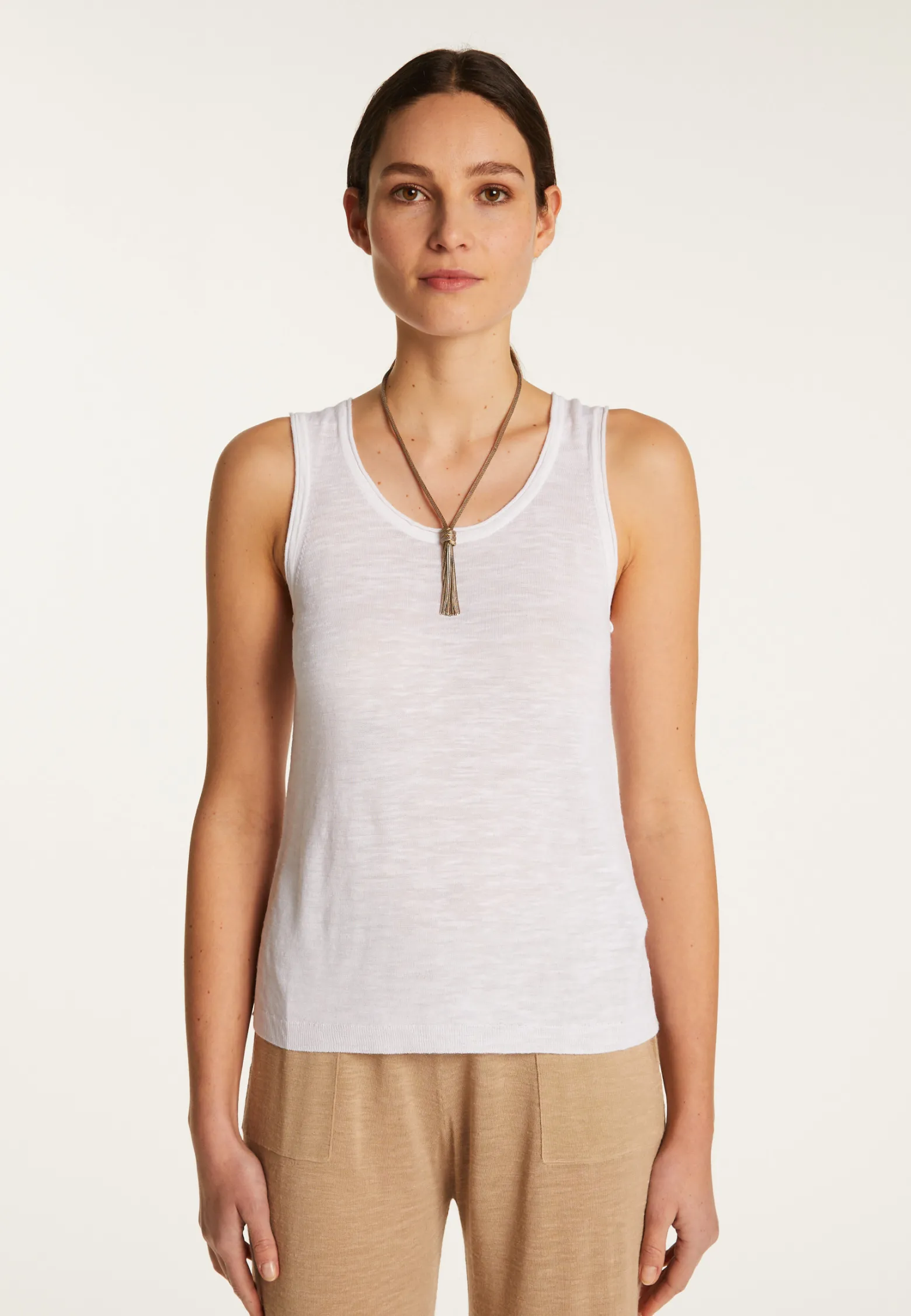 Montagut Slub linen tank top - Maitena