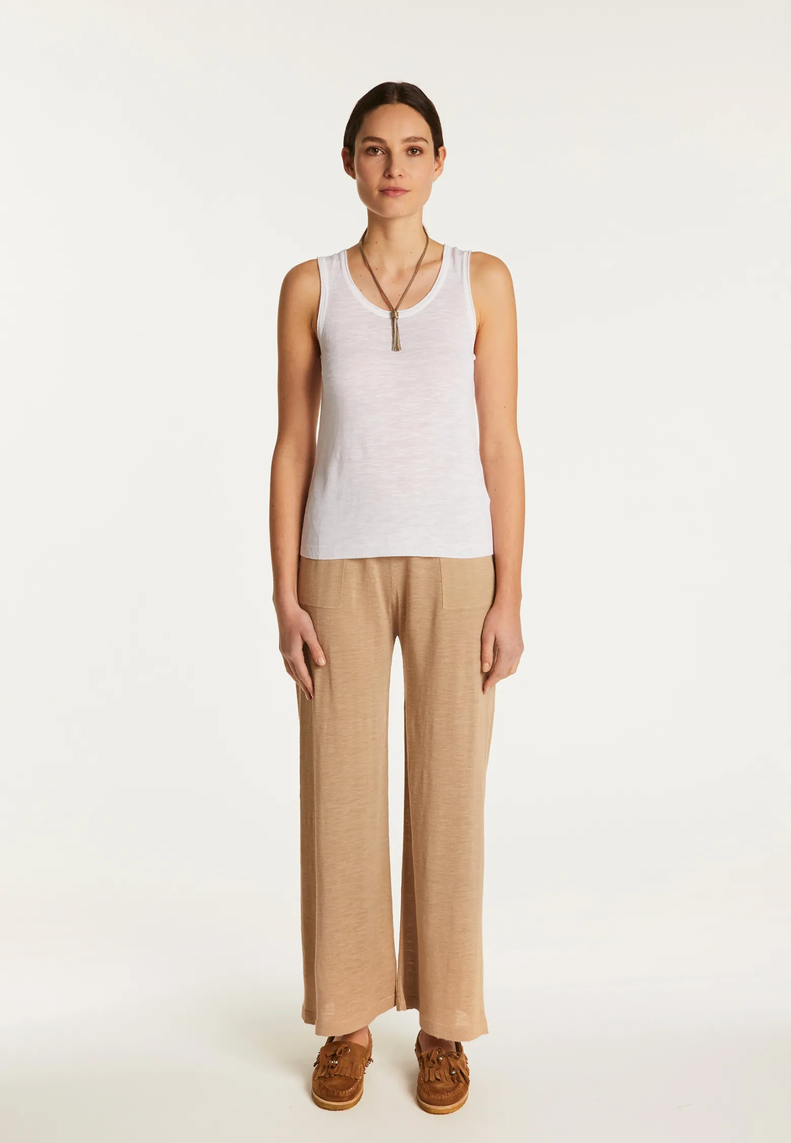 Montagut Slub linen tank top - Maitena