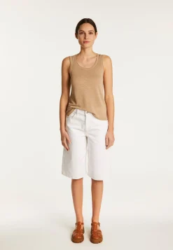 Montagut Slub linen tank top - Maitena