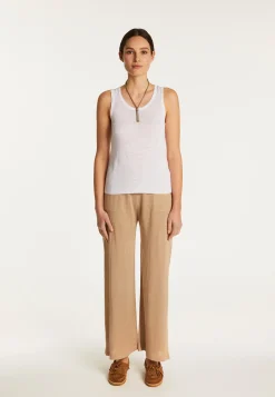 Montagut Slub linen tank top - Maitena