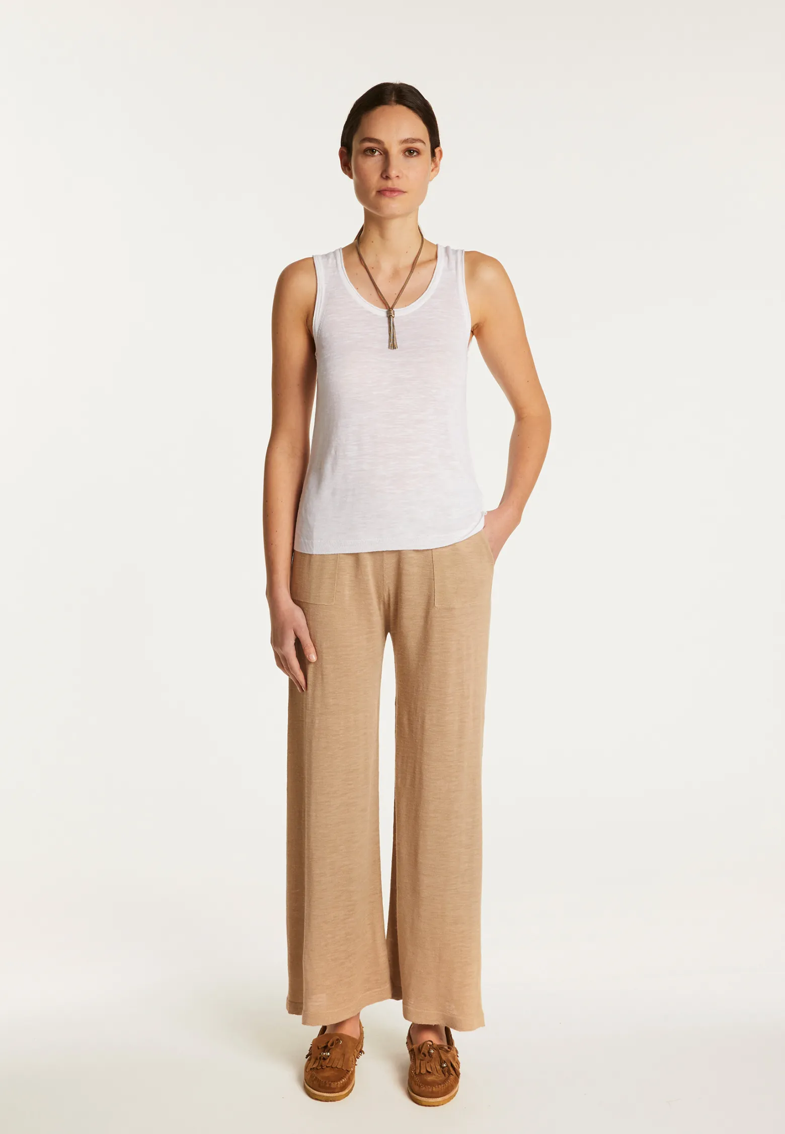 Montagut Slub linen tank top - Maitena