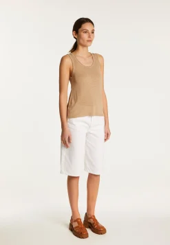 Montagut Slub linen tank top - Maitena