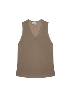 Montagut Slub linen tank top - Tahiti