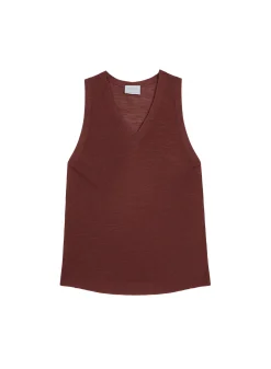 Montagut Slub linen tank top - Tahiti