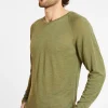 Montagut Slub linen t-shirt with raglan sleeves - Damon