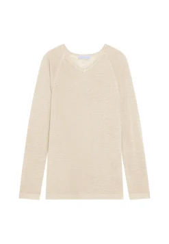 Montagut Slub linen t-shirt with raglan sleeves - Damon