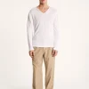 Montagut Slub linen T-shirt with Tunisian collar - Blayne