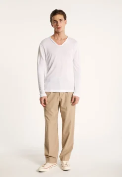 Montagut Slub linen T-shirt with Tunisian collar - Blayne