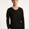 Montagut Slub linen T-shirt with Tunisian collar - Blayne