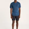 Montagut Slub linen t-shirt with Tunisian collar - Barakae