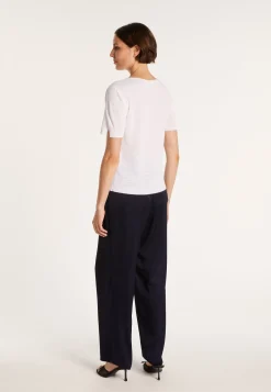 Montagut Slub linen t-shirt with Tunisian collar - Boheme