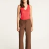 Montagut Slub linen V-neck tank top - Lalita