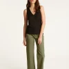 Montagut Slub linen V-neck tank top - Lalita