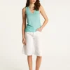 Montagut Slub linen V-neck tank top - Lalita