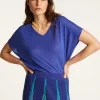 Montagut Slub linen V-neck T-shirt - Larra