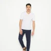 Montagut Slub linen V-neck T-shirt - Reuben