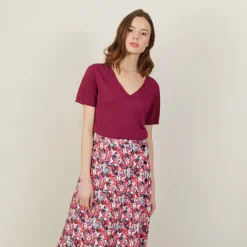 Montagut Slub linen V-neck T-shirt - Bountie