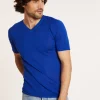 Montagut Slub linen V-neck T-shirt - Reuben