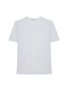 Montagut Slub linen V-neck T-shirt - Reuben