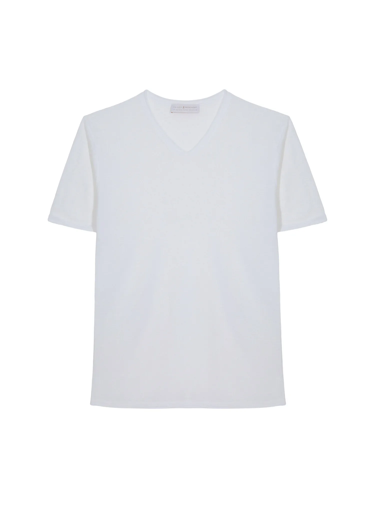 Montagut Slub linen V-neck T-shirt - Reuben