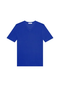 Montagut Slub linen V-neck T-shirt - Reuben